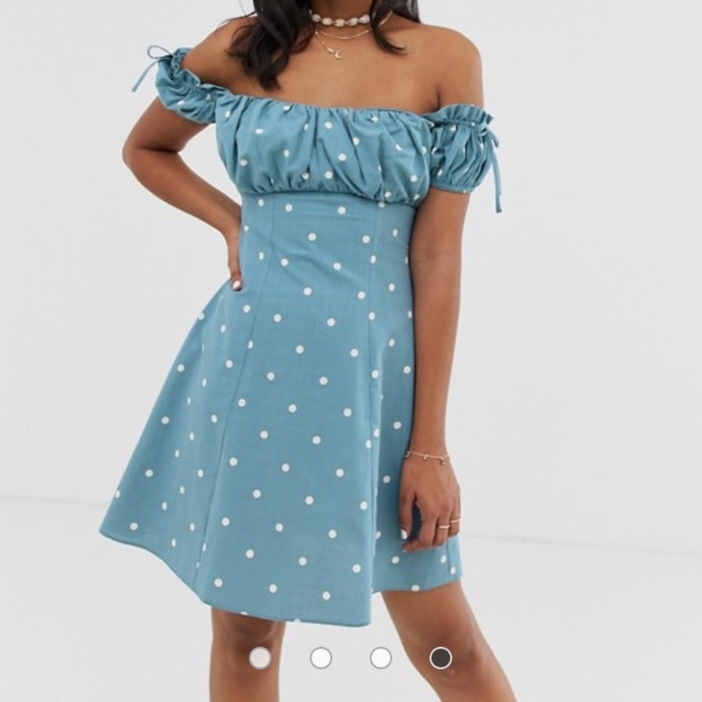 ASOS Off shoulder mini sundress